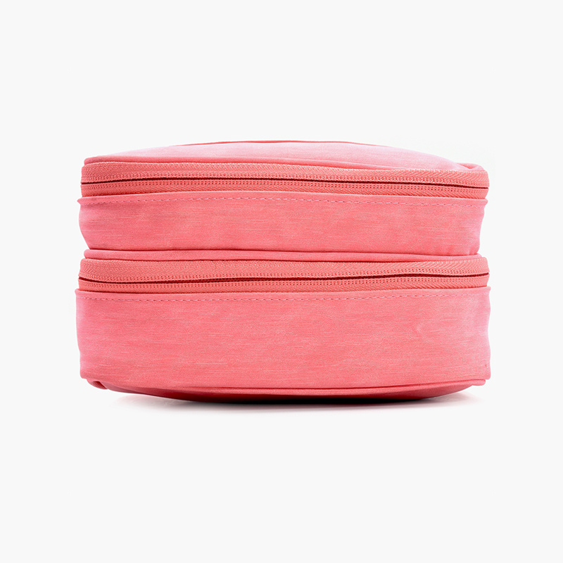 Customized-Pink-Travel-Double-Layer-Makeup-Bag-6